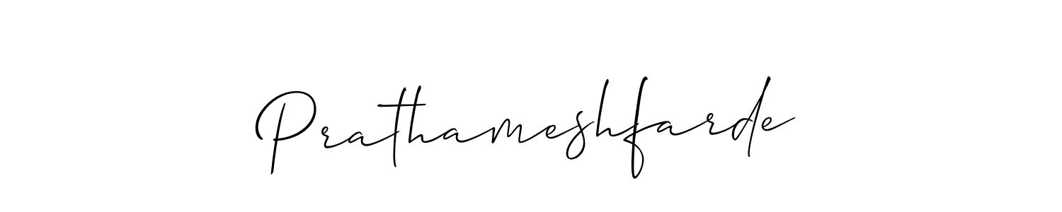 The best way (Allison_Script) to make a short signature is to pick only two or three words in your name. The name Prathameshfarde include a total of six letters. For converting this name. Prathameshfarde signature style 2 images and pictures png