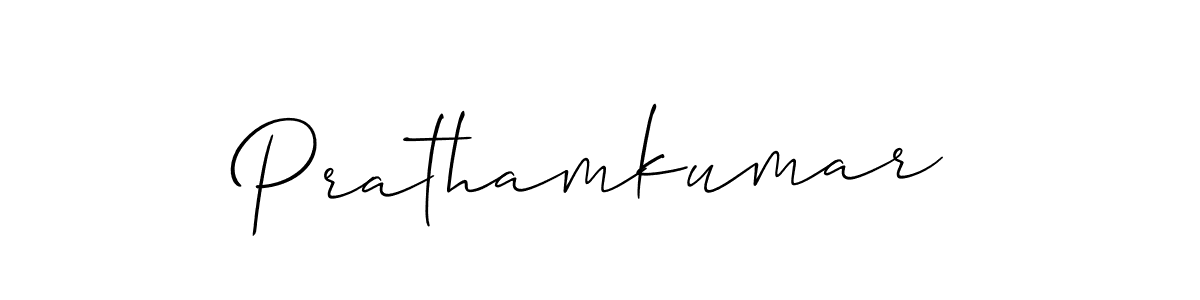 It looks lik you need a new signature style for name Prathamkumar. Design unique handwritten (Allison_Script) signature with our free signature maker in just a few clicks. Prathamkumar signature style 2 images and pictures png