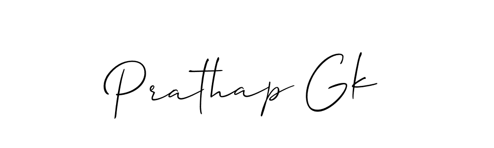 Also You can easily find your signature by using the search form. We will create Prathap Gk name handwritten signature images for you free of cost using Allison_Script sign style. Prathap Gk signature style 2 images and pictures png