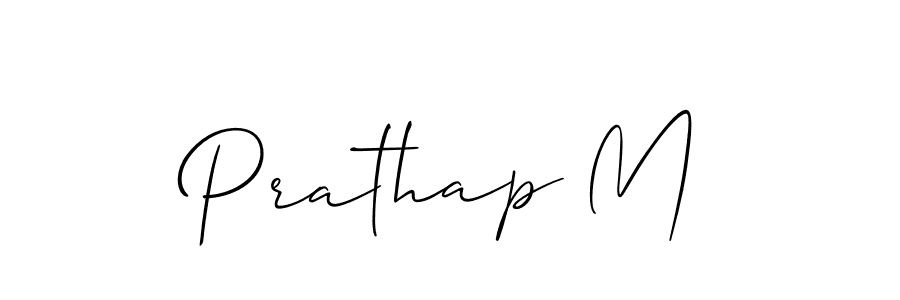 Create a beautiful signature design for name Prathap M. With this signature (Allison_Script) fonts, you can make a handwritten signature for free. Prathap M signature style 2 images and pictures png