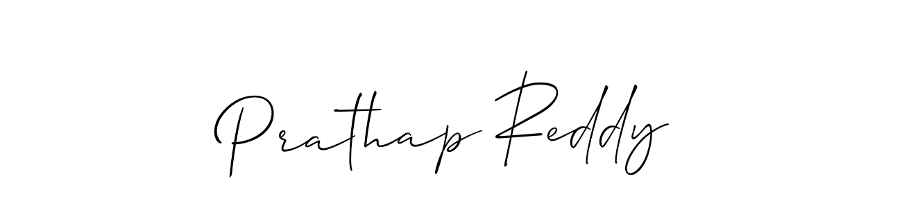 Also we have Prathap Reddy name is the best signature style. Create professional handwritten signature collection using Allison_Script autograph style. Prathap Reddy signature style 2 images and pictures png