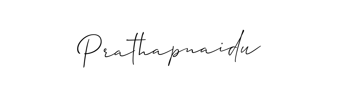 Make a beautiful signature design for name Prathapnaidu. With this signature (Allison_Script) style, you can create a handwritten signature for free. Prathapnaidu signature style 2 images and pictures png