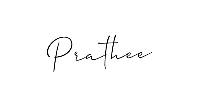 It looks lik you need a new signature style for name Prathee. Design unique handwritten (Allison_Script) signature with our free signature maker in just a few clicks. Prathee signature style 2 images and pictures png