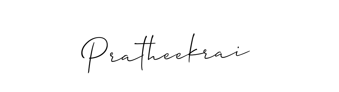 Pratheekrai stylish signature style. Best Handwritten Sign (Allison_Script) for my name. Handwritten Signature Collection Ideas for my name Pratheekrai. Pratheekrai signature style 2 images and pictures png