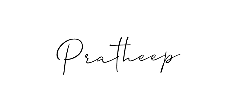 How to make Pratheep signature? Allison_Script is a professional autograph style. Create handwritten signature for Pratheep name. Pratheep signature style 2 images and pictures png
