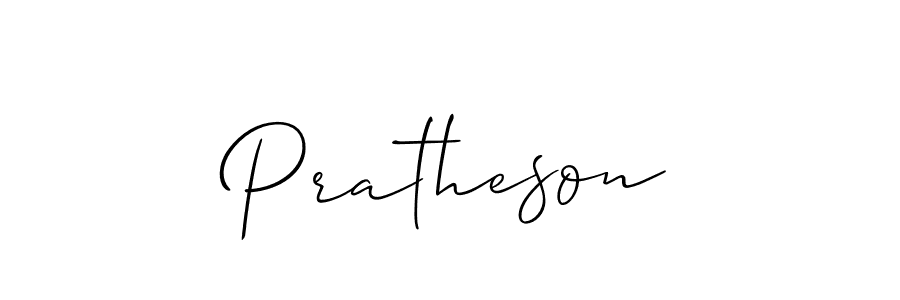 The best way (Allison_Script) to make a short signature is to pick only two or three words in your name. The name Pratheson include a total of six letters. For converting this name. Pratheson signature style 2 images and pictures png