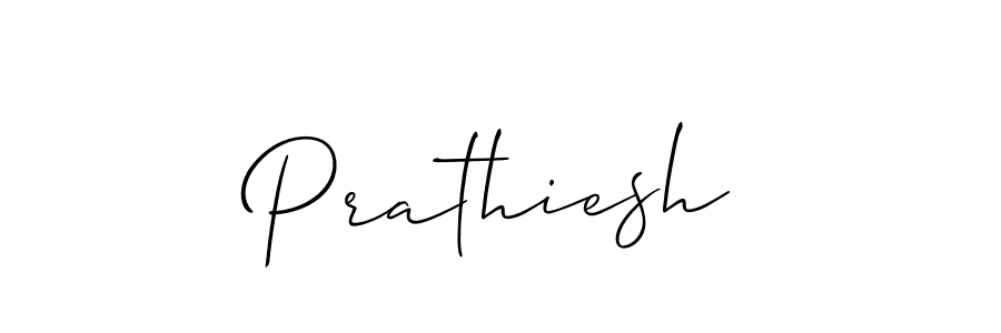 Create a beautiful signature design for name Prathiesh. With this signature (Allison_Script) fonts, you can make a handwritten signature for free. Prathiesh signature style 2 images and pictures png