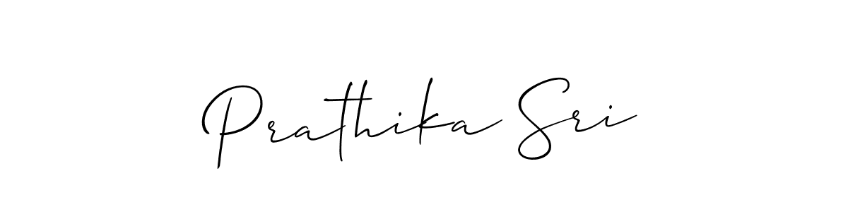 Make a beautiful signature design for name Prathika Sri. With this signature (Allison_Script) style, you can create a handwritten signature for free. Prathika Sri signature style 2 images and pictures png