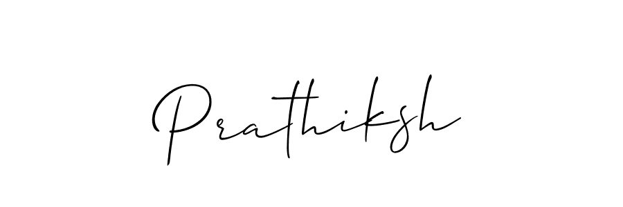 Design your own signature with our free online signature maker. With this signature software, you can create a handwritten (Allison_Script) signature for name Prathiksh. Prathiksh signature style 2 images and pictures png