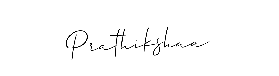 Make a beautiful signature design for name Prathikshaa. With this signature (Allison_Script) style, you can create a handwritten signature for free. Prathikshaa signature style 2 images and pictures png