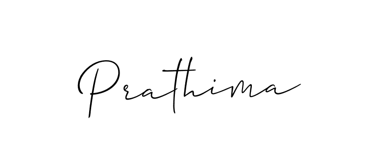Make a beautiful signature design for name Prathima. With this signature (Allison_Script) style, you can create a handwritten signature for free. Prathima signature style 2 images and pictures png