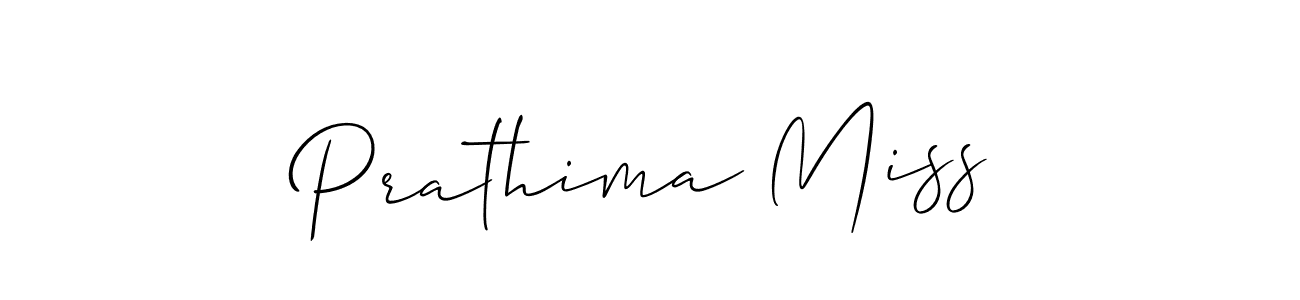 It looks lik you need a new signature style for name Prathima Miss. Design unique handwritten (Allison_Script) signature with our free signature maker in just a few clicks. Prathima Miss signature style 2 images and pictures png