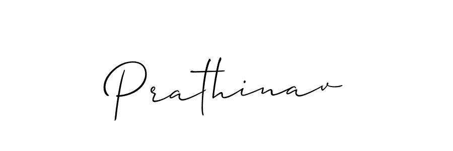 Design your own signature with our free online signature maker. With this signature software, you can create a handwritten (Allison_Script) signature for name Prathinav. Prathinav signature style 2 images and pictures png