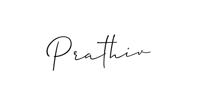 The best way (Allison_Script) to make a short signature is to pick only two or three words in your name. The name Prathiv include a total of six letters. For converting this name. Prathiv signature style 2 images and pictures png