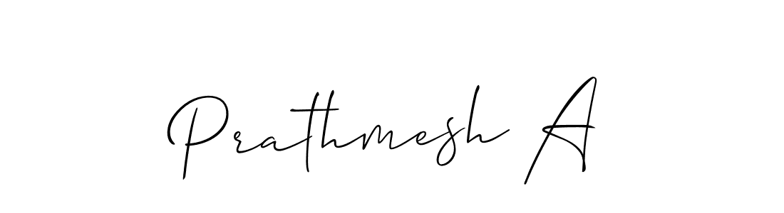 The best way (Allison_Script) to make a short signature is to pick only two or three words in your name. The name Prathmesh A include a total of six letters. For converting this name. Prathmesh A signature style 2 images and pictures png