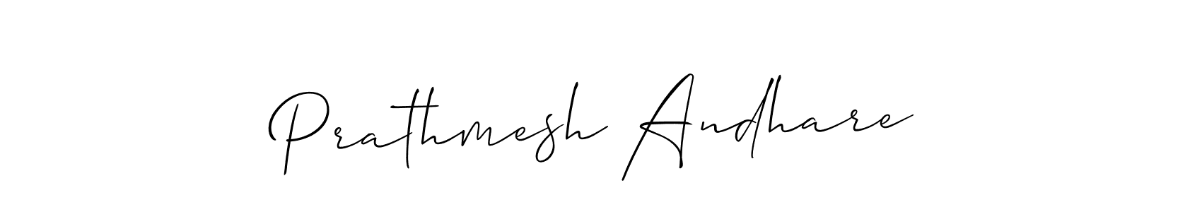 It looks lik you need a new signature style for name Prathmesh Andhare. Design unique handwritten (Allison_Script) signature with our free signature maker in just a few clicks. Prathmesh Andhare signature style 2 images and pictures png