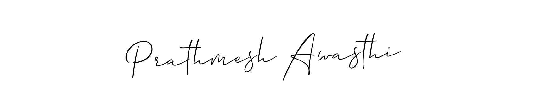 Prathmesh Awasthi stylish signature style. Best Handwritten Sign (Allison_Script) for my name. Handwritten Signature Collection Ideas for my name Prathmesh Awasthi. Prathmesh Awasthi signature style 2 images and pictures png