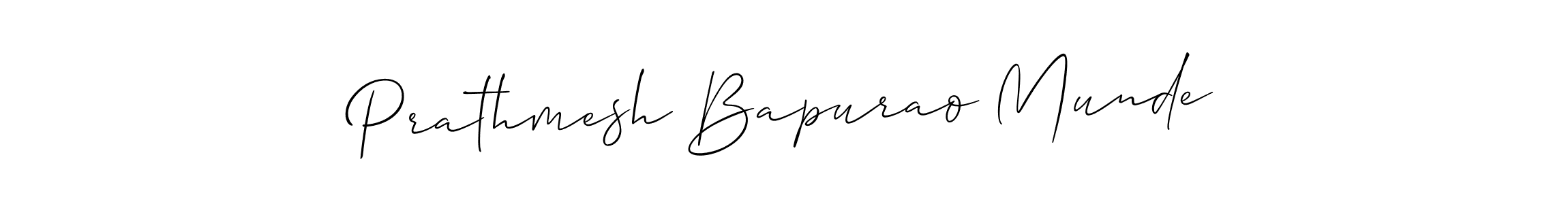 Prathmesh Bapurao Munde stylish signature style. Best Handwritten Sign (Allison_Script) for my name. Handwritten Signature Collection Ideas for my name Prathmesh Bapurao Munde. Prathmesh Bapurao Munde signature style 2 images and pictures png