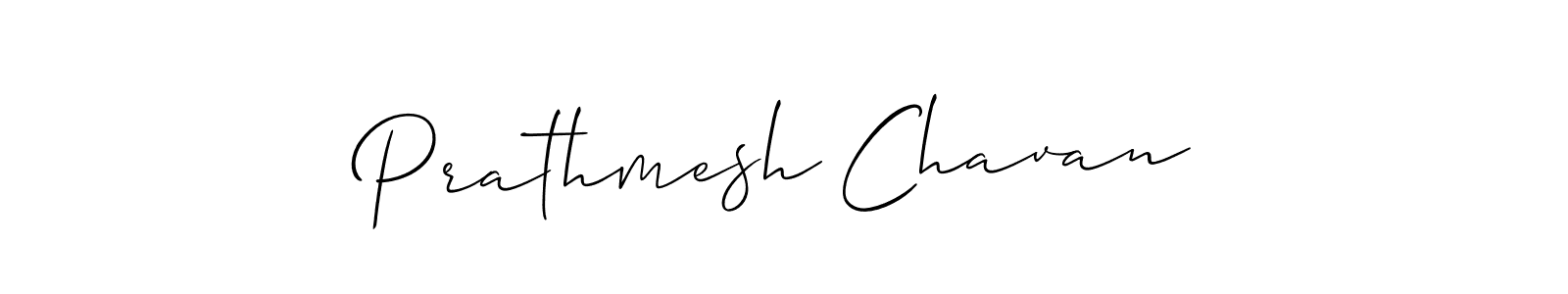 Make a beautiful signature design for name Prathmesh Chavan. With this signature (Allison_Script) style, you can create a handwritten signature for free. Prathmesh Chavan signature style 2 images and pictures png