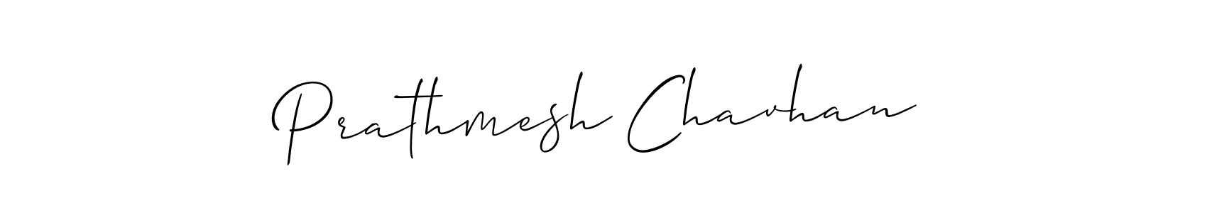 Design your own signature with our free online signature maker. With this signature software, you can create a handwritten (Allison_Script) signature for name Prathmesh Chavhan. Prathmesh Chavhan signature style 2 images and pictures png