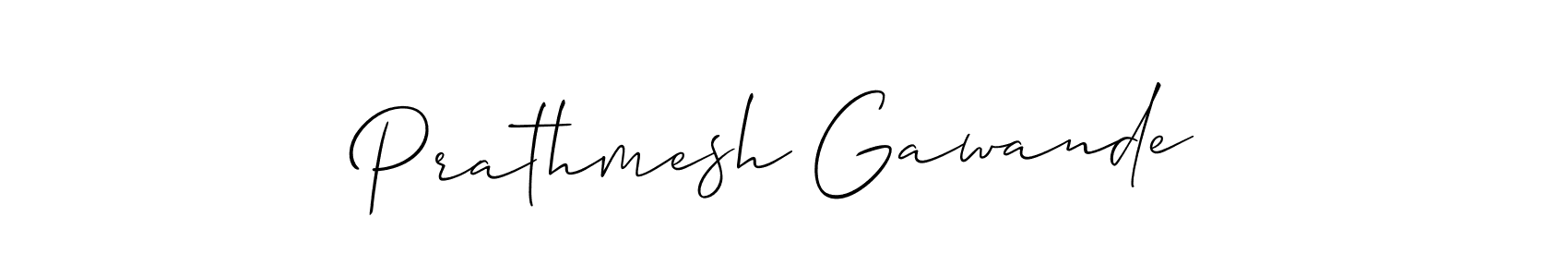 Prathmesh Gawande stylish signature style. Best Handwritten Sign (Allison_Script) for my name. Handwritten Signature Collection Ideas for my name Prathmesh Gawande. Prathmesh Gawande signature style 2 images and pictures png