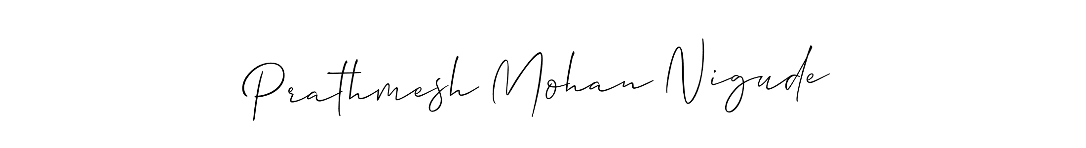 It looks lik you need a new signature style for name Prathmesh Mohan Nigude. Design unique handwritten (Allison_Script) signature with our free signature maker in just a few clicks. Prathmesh Mohan Nigude signature style 2 images and pictures png