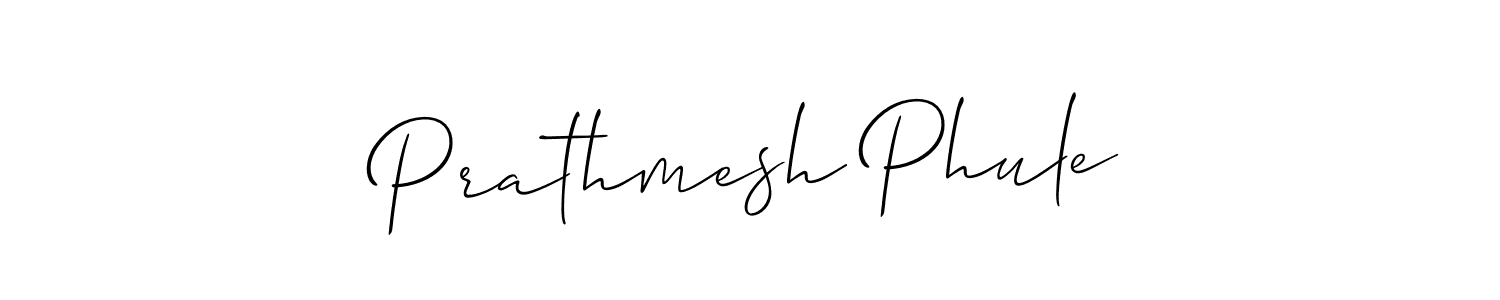 How to make Prathmesh Phule signature? Allison_Script is a professional autograph style. Create handwritten signature for Prathmesh Phule name. Prathmesh Phule signature style 2 images and pictures png