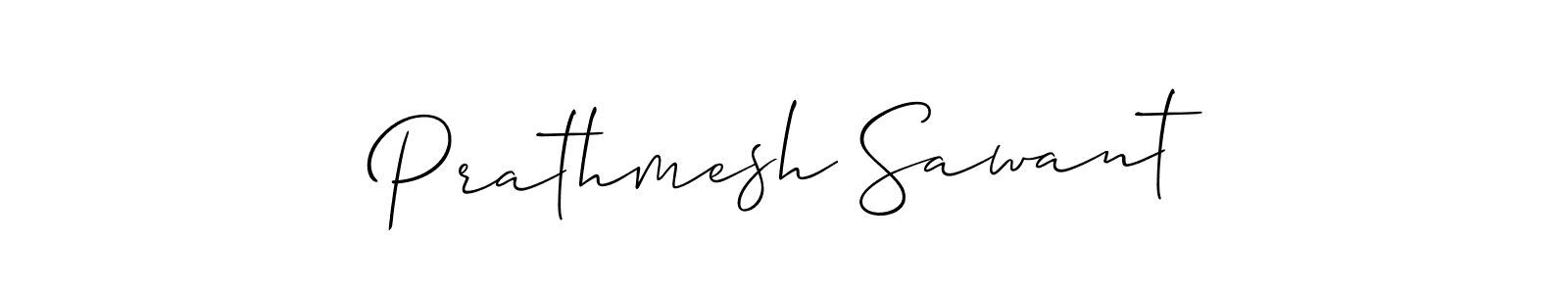 Create a beautiful signature design for name Prathmesh Sawant. With this signature (Allison_Script) fonts, you can make a handwritten signature for free. Prathmesh Sawant signature style 2 images and pictures png