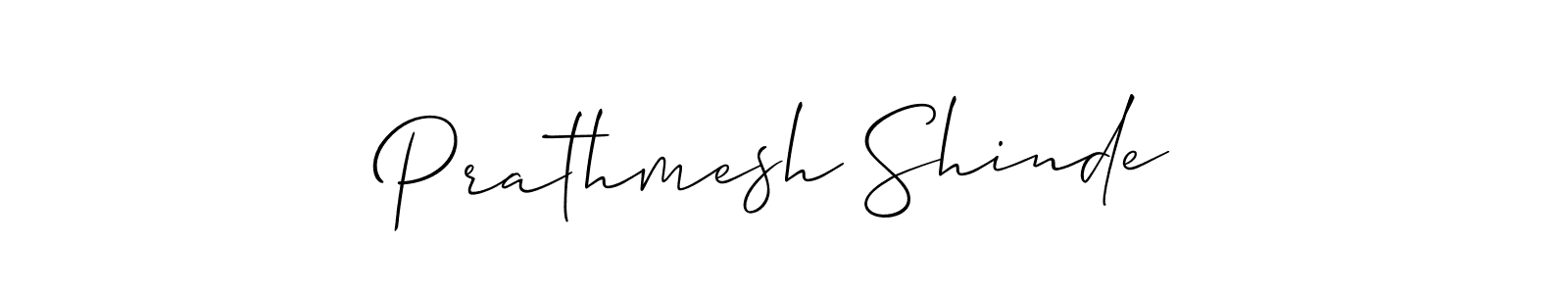 Create a beautiful signature design for name Prathmesh Shinde. With this signature (Allison_Script) fonts, you can make a handwritten signature for free. Prathmesh Shinde signature style 2 images and pictures png