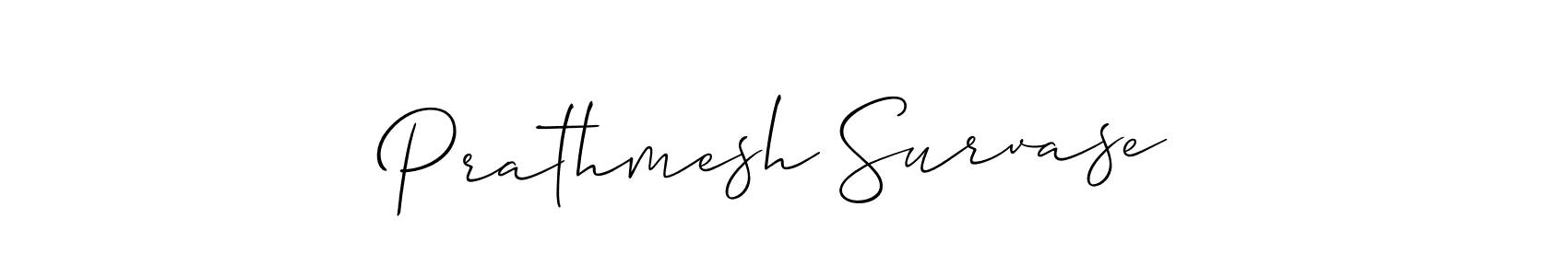 It looks lik you need a new signature style for name Prathmesh Survase. Design unique handwritten (Allison_Script) signature with our free signature maker in just a few clicks. Prathmesh Survase signature style 2 images and pictures png