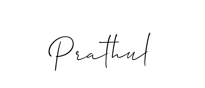 Allison_Script is a professional signature style that is perfect for those who want to add a touch of class to their signature. It is also a great choice for those who want to make their signature more unique. Get Prathul name to fancy signature for free. Prathul signature style 2 images and pictures png