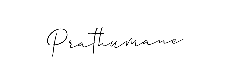 Use a signature maker to create a handwritten signature online. With this signature software, you can design (Allison_Script) your own signature for name Prathumane. Prathumane signature style 2 images and pictures png