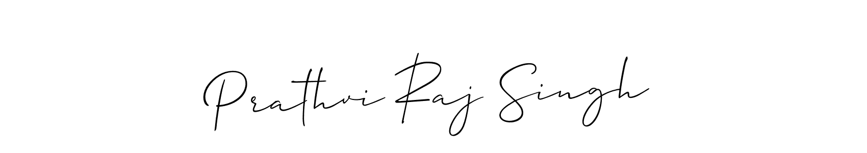 Design your own signature with our free online signature maker. With this signature software, you can create a handwritten (Allison_Script) signature for name Prathvi Raj Singh. Prathvi Raj Singh signature style 2 images and pictures png