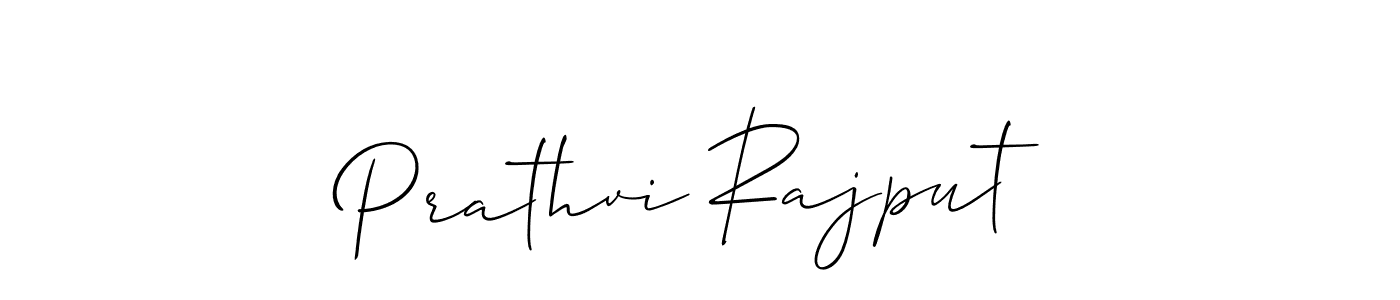 Create a beautiful signature design for name Prathvi Rajput. With this signature (Allison_Script) fonts, you can make a handwritten signature for free. Prathvi Rajput signature style 2 images and pictures png