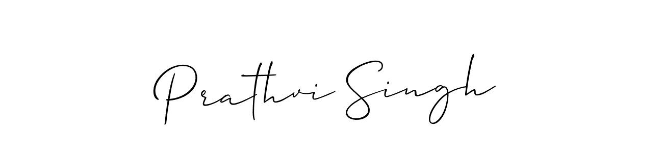 Design your own signature with our free online signature maker. With this signature software, you can create a handwritten (Allison_Script) signature for name Prathvi Singh. Prathvi Singh signature style 2 images and pictures png