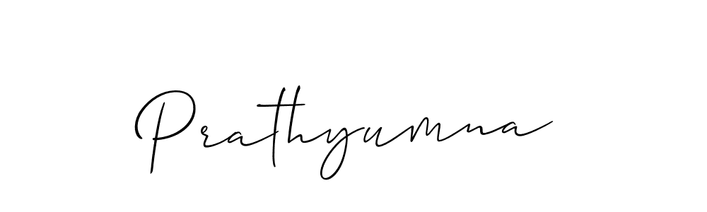 Make a short Prathyumna signature style. Manage your documents anywhere anytime using Allison_Script. Create and add eSignatures, submit forms, share and send files easily. Prathyumna signature style 2 images and pictures png