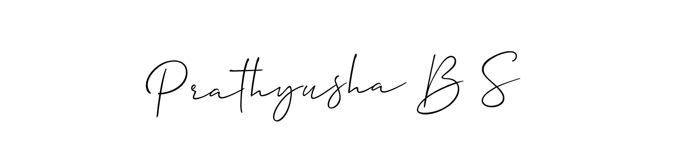 Best and Professional Signature Style for Prathyusha B S. Allison_Script Best Signature Style Collection. Prathyusha B S signature style 2 images and pictures png