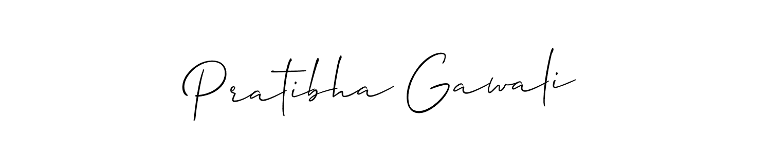 Make a beautiful signature design for name Pratibha Gawali. With this signature (Allison_Script) style, you can create a handwritten signature for free. Pratibha Gawali signature style 2 images and pictures png