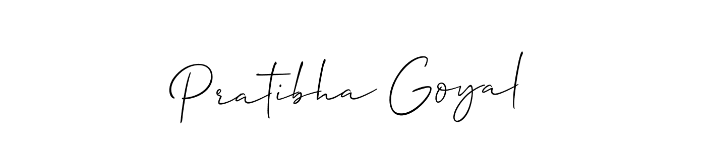 It looks lik you need a new signature style for name Pratibha Goyal. Design unique handwritten (Allison_Script) signature with our free signature maker in just a few clicks. Pratibha Goyal signature style 2 images and pictures png