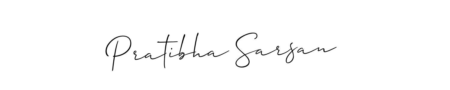 It looks lik you need a new signature style for name Pratibha Sarsan. Design unique handwritten (Allison_Script) signature with our free signature maker in just a few clicks. Pratibha Sarsan signature style 2 images and pictures png