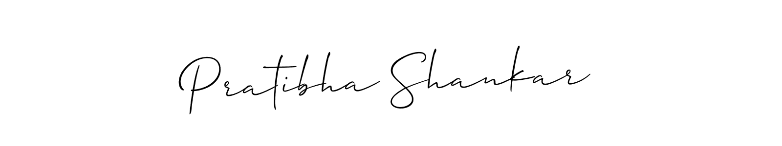 Also we have Pratibha Shankar name is the best signature style. Create professional handwritten signature collection using Allison_Script autograph style. Pratibha Shankar signature style 2 images and pictures png