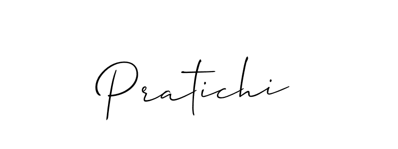 Make a beautiful signature design for name Pratichi. With this signature (Allison_Script) style, you can create a handwritten signature for free. Pratichi signature style 2 images and pictures png