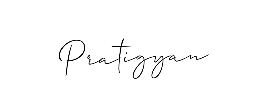 if you are searching for the best signature style for your name Pratigyan. so please give up your signature search. here we have designed multiple signature styles  using Allison_Script. Pratigyan signature style 2 images and pictures png