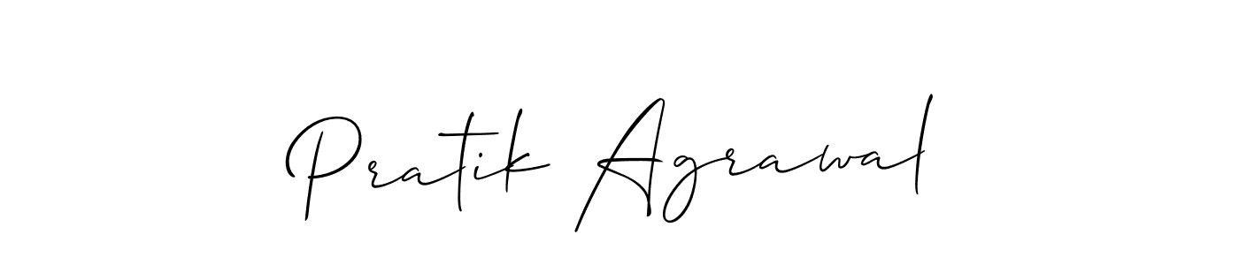 How to Draw Pratik Agrawal signature style? Allison_Script is a latest design signature styles for name Pratik Agrawal. Pratik Agrawal signature style 2 images and pictures png