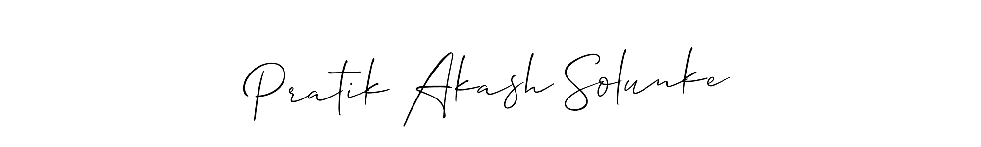How to Draw Pratik Akash Solunke signature style? Allison_Script is a latest design signature styles for name Pratik Akash Solunke. Pratik Akash Solunke signature style 2 images and pictures png