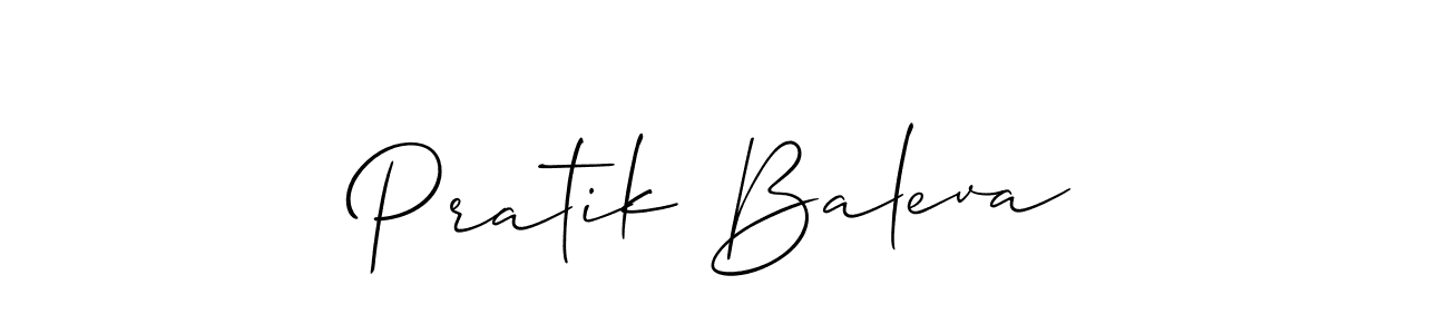 Also You can easily find your signature by using the search form. We will create Pratik Baleva name handwritten signature images for you free of cost using Allison_Script sign style. Pratik Baleva signature style 2 images and pictures png