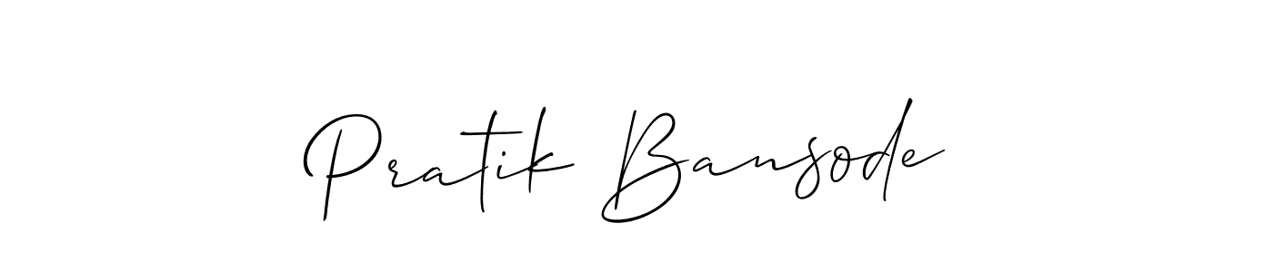 Make a beautiful signature design for name Pratik Bansode. Use this online signature maker to create a handwritten signature for free. Pratik Bansode signature style 2 images and pictures png