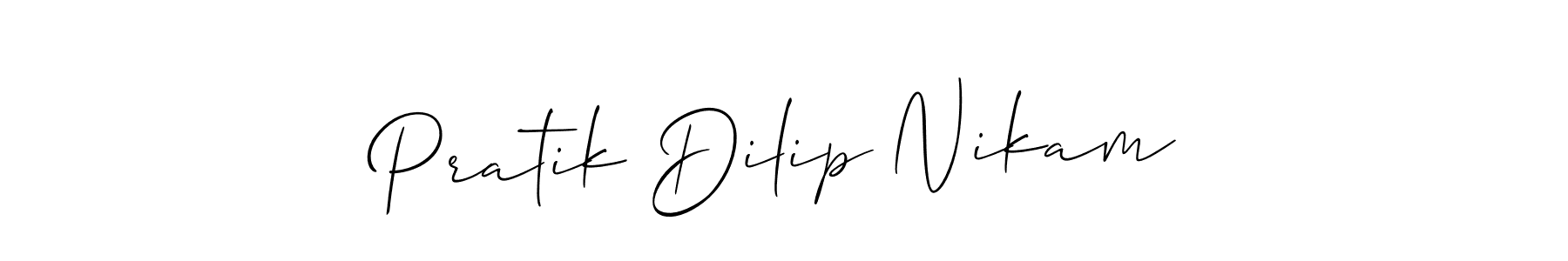 Make a beautiful signature design for name Pratik Dilip Nikam. Use this online signature maker to create a handwritten signature for free. Pratik Dilip Nikam signature style 2 images and pictures png