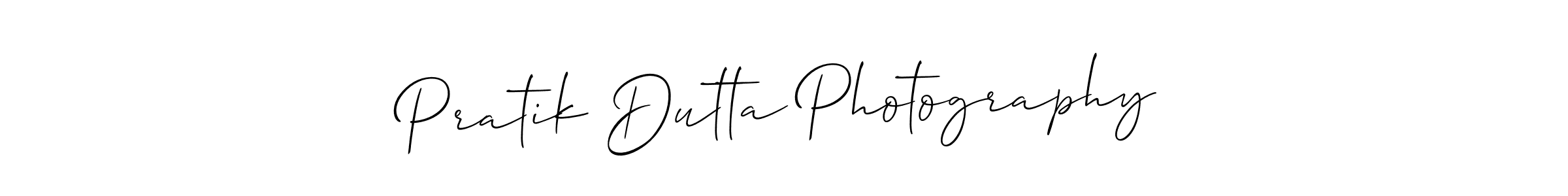 You should practise on your own different ways (Allison_Script) to write your name (Pratik Dutta Photography) in signature. don't let someone else do it for you. Pratik Dutta Photography signature style 2 images and pictures png