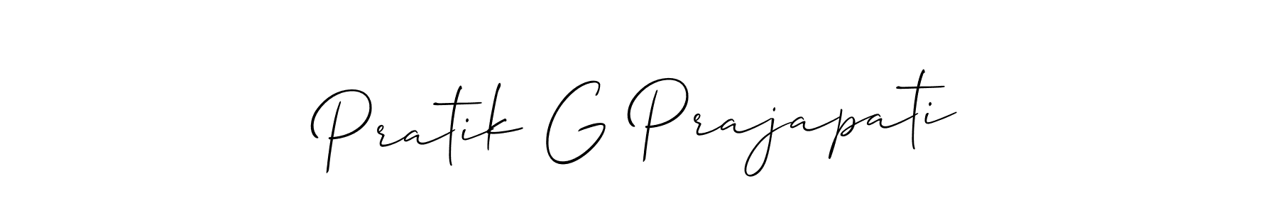 You can use this online signature creator to create a handwritten signature for the name Pratik G Prajapati. This is the best online autograph maker. Pratik G Prajapati signature style 2 images and pictures png